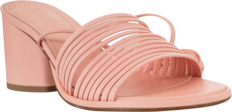 aeyde Roze Nappa Leren Sandalen Pink Dames