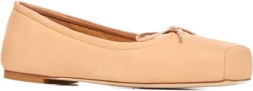 aeyde Vierkante Neus Ballet Flats Orange Dames