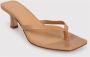 Aeyde Wilma Hak Sandaal Beige Dames - Thumbnail 2