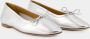 Aeydē Loafers & ballerina schoenen Delfina Ballerinas Leather Silver in wit - Thumbnail 3