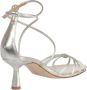 Aeyde Zilveren Sandalen Gelamineerd Nappa Leer Gray Dames - Thumbnail 3