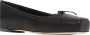 Aeyde Zwarte Ballet Flats Vierkante Neus Strik Black Dames - Thumbnail 4