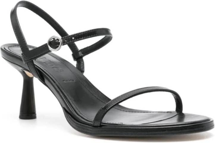 aeyde Zwarte hakken sandalen Black Dames