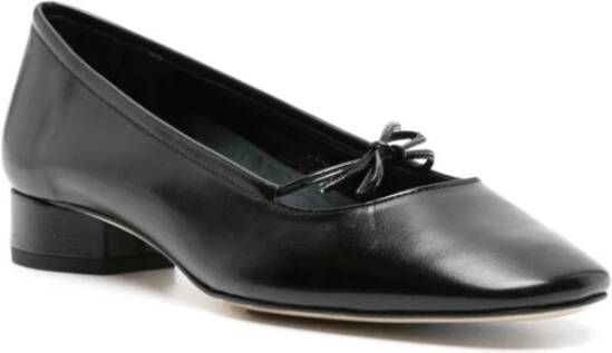 aeyde Zwarte Leren Ballerina Pumps Black Dames