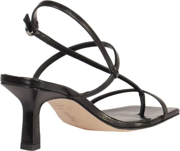 aeyde Zwarte Leren Sandalen Black Dames