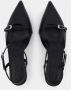 Aeyde Zwarte Leren Sandalen met Enkelband Black Dames - Thumbnail 9