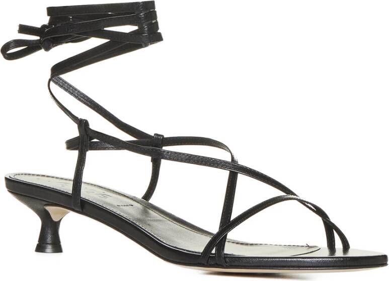 aeyde Zwarte Sandalen met Paige Stijl Black Dames