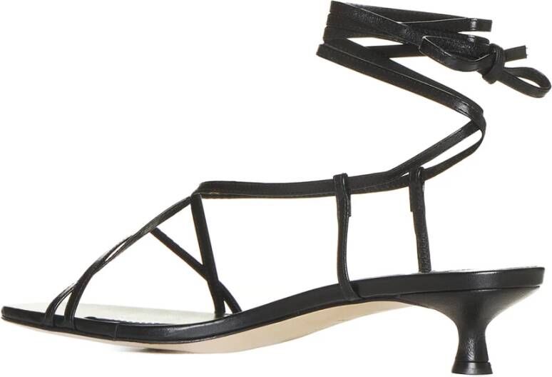 aeyde Zwarte Sandalen met Paige Stijl Black Dames