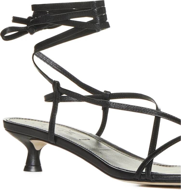 aeyde Zwarte Sandalen met Paige Stijl Black Dames