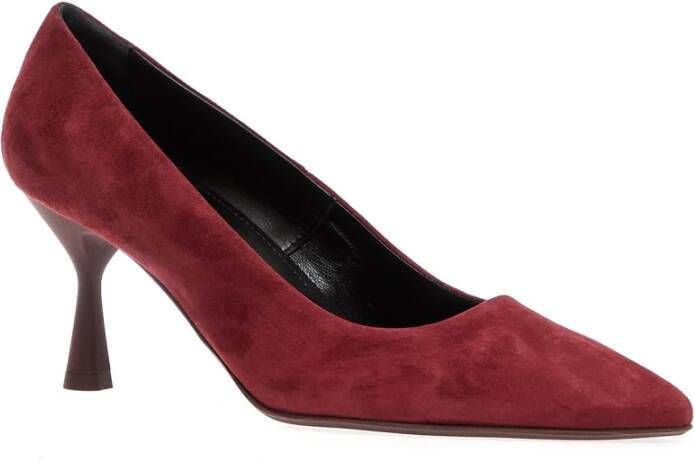 AGL Bordeaux Suède Pump Elegant Ontwerp Brown Dames