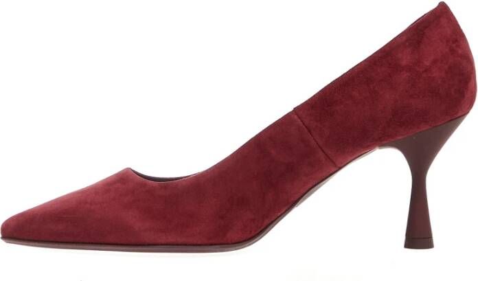 AGL Bordeaux Suède Pump Elegant Ontwerp Brown Dames