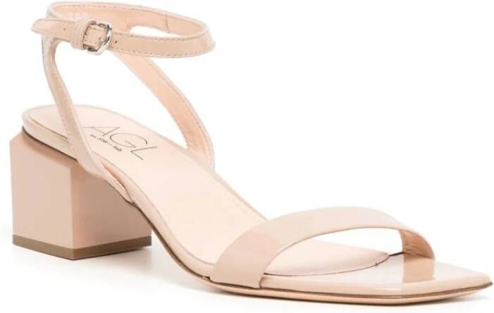 AGL Flat Sandals Beige Dames