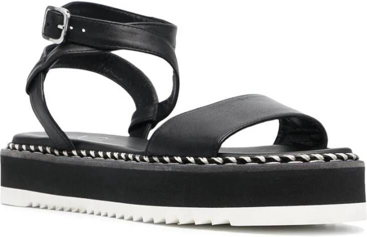 AGL Flat Sandals Black Dames