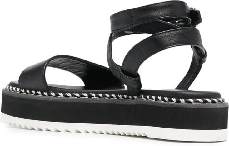 AGL Flat Sandals Black Dames