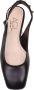 AGL Gespikkelde zwarte leren sling-back ballerina Black Dames - Thumbnail 2