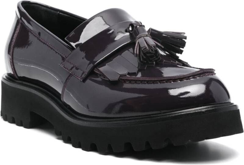 AGL Goldie Patent Leren Loafers Purple Dames