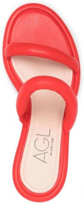 AGL Heeled Mules Rood Dames