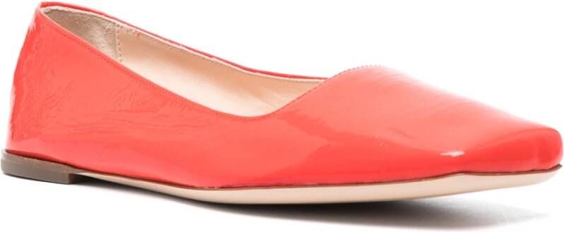 AGL Lakleren Ballerina Schoenen Orange Dames