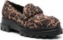 AGL Leopard Print Loafers Brown Dames - Thumbnail 2