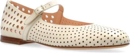 AGL Leren balletflats Milly Beige Dames