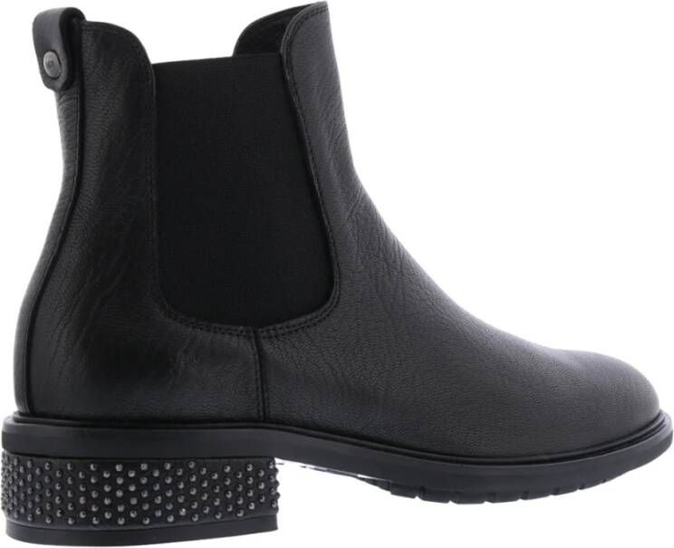 AGL Lowboots tockins-studs Zwart Dames