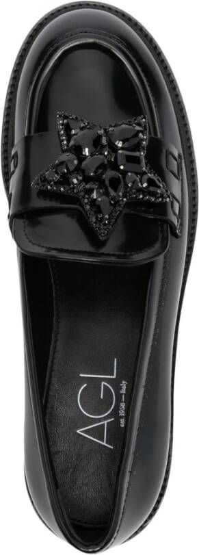 AGL Olivia Star Patent Leren Loafers Black Dames