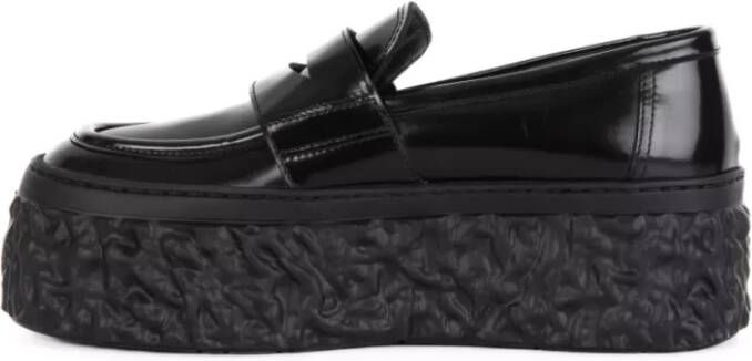 AGL Platform Loafers Black Dames