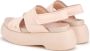 AGL Beige Puffy Platte Sandalen Beige Dames - Thumbnail 3