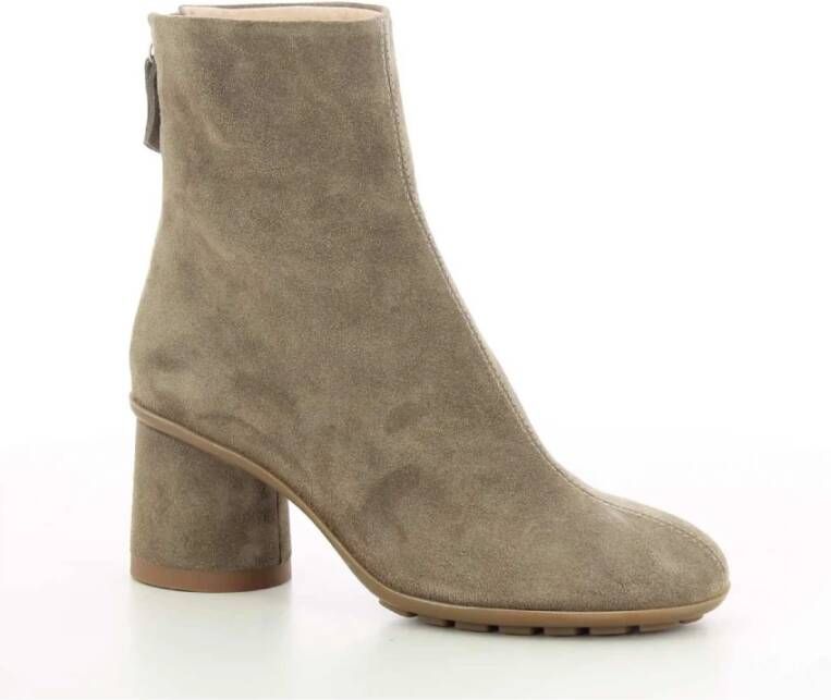 AGL Taupe Curvy Bootie Damesschoenen Beige Dames