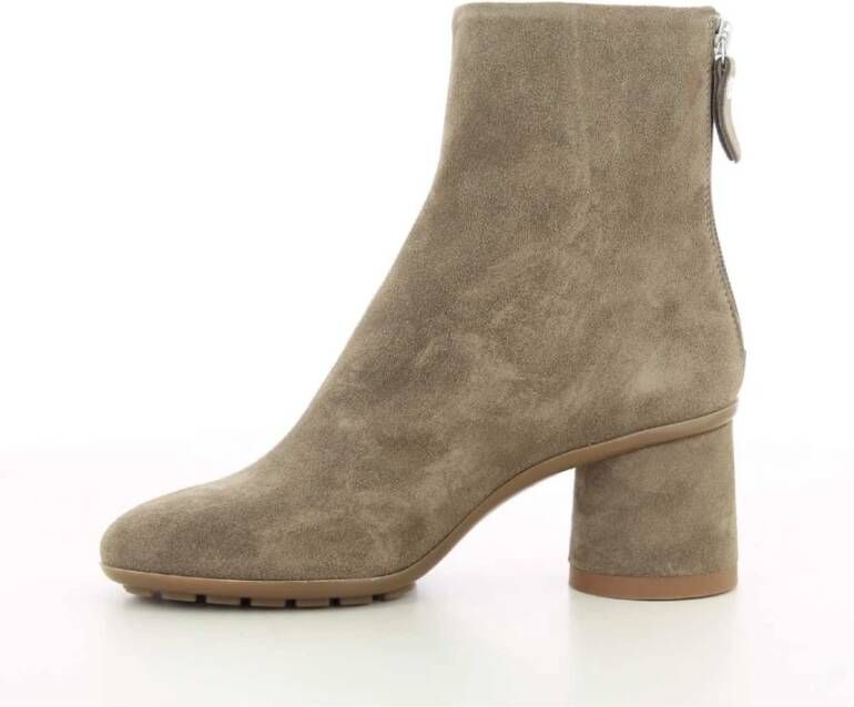 AGL Taupe Curvy Bootie Damesschoenen Beige Dames