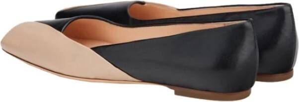 AGL Vierkante Neus Leren Ballet Flats Multicolor Dames