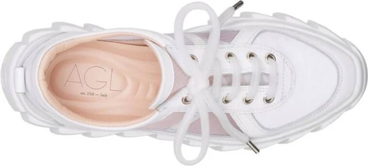 AGL Witte Grid Veterschoenen White Dames