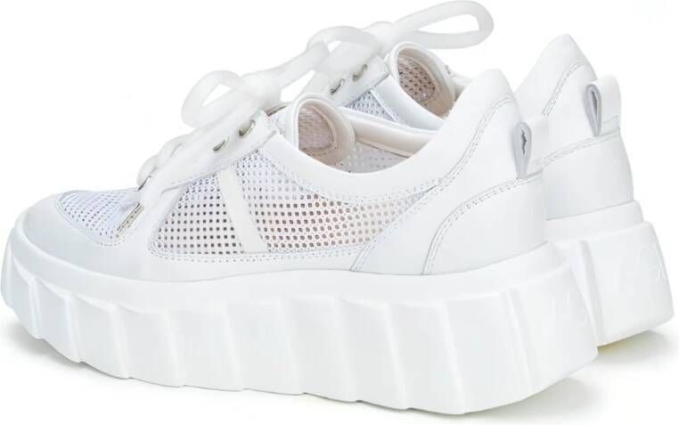 AGL Witte Leren Sneakers voor Vrouwen White Dames