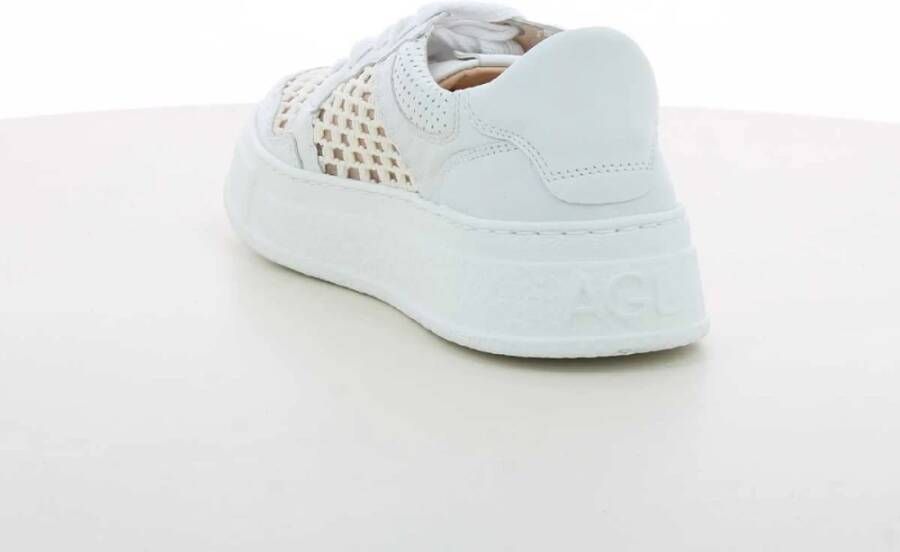 AGL Witte Mesh Damesschoenen White Dames