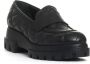 AGL Zwarte Gewatteerde Loafer Black Dames - Thumbnail 2