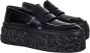 AGL Zwarte Platform Loafers Black Dames - Thumbnail 2