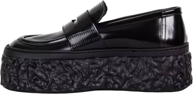 AGL Zwarte Platform Loafers Black Dames