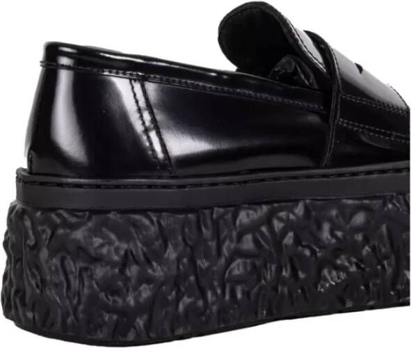 AGL Zwarte Platform Loafers Black Dames