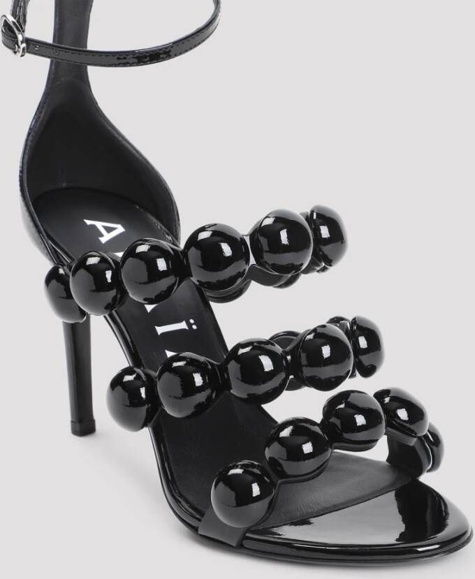 Alaïa Drievoudige Band Sandaal Black Dames