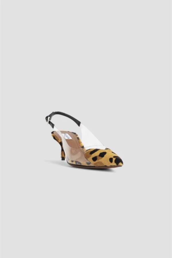 Alaïa Leopard Print Slingback Pumps Multicolor Dames