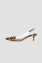 Alaïa Leopard Print Slingback Pumps Multicolor Dames - Thumbnail 4