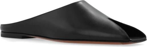 Alaïa Leren pantoffels Black Dames