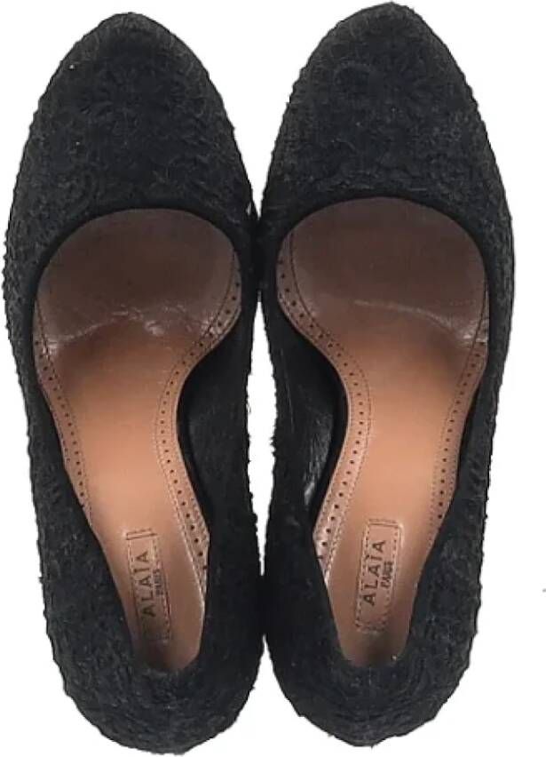 Alaïa Pre-owned Cotton heels Black Dames