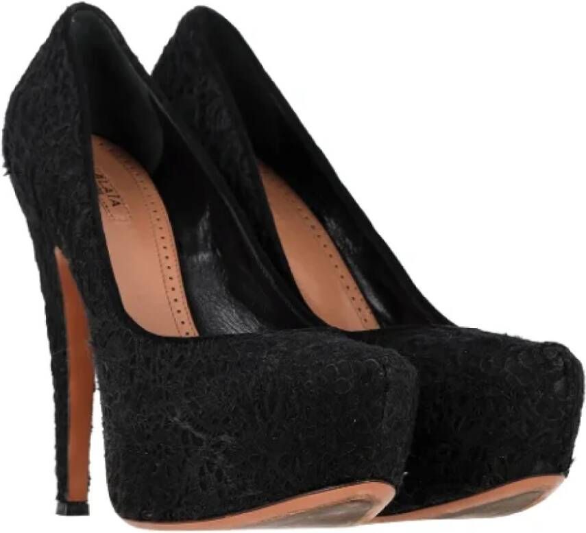 Alaïa Pre-owned Cotton heels Black Dames