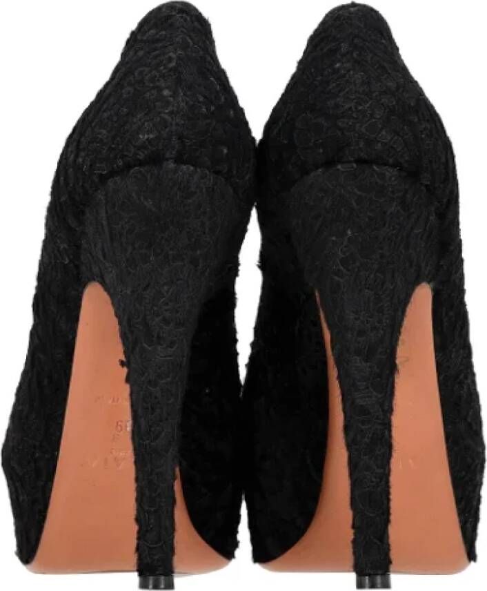 Alaïa Pre-owned Cotton heels Black Dames