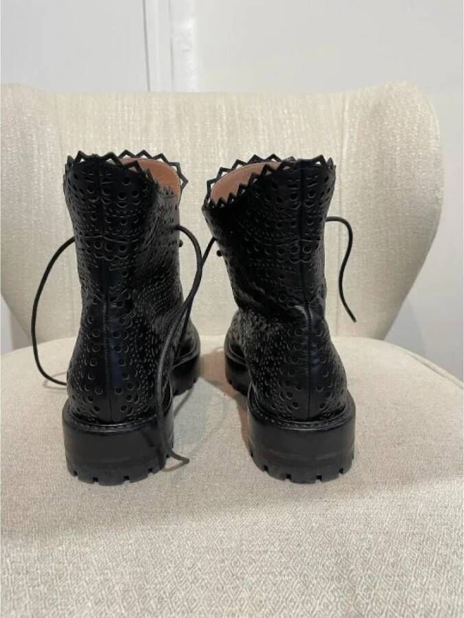 Alaïa Pre-owned Leather boots Black Dames