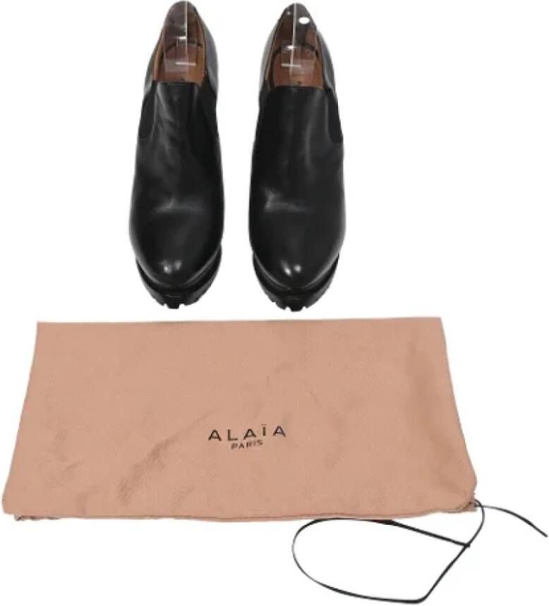 Alaïa Pre-owned Leather boots Black Dames