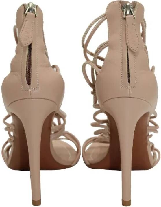 Alaïa Pre-owned Leather heels Beige Dames