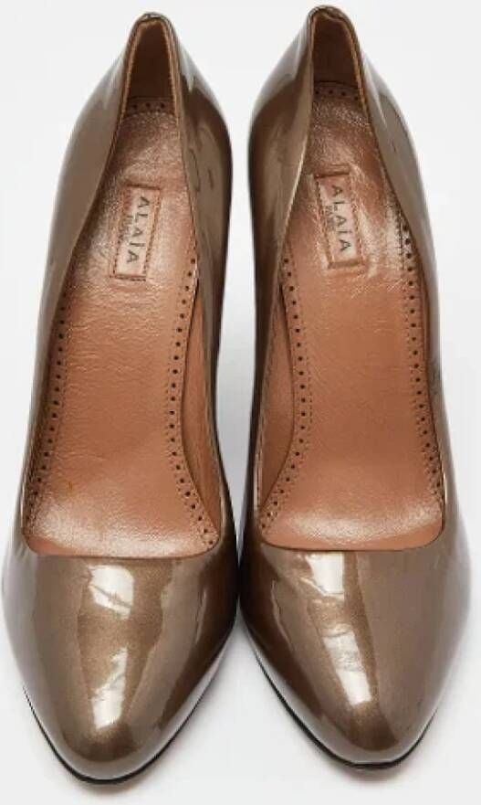 Alaïa Pre-owned Leather heels Brown Dames