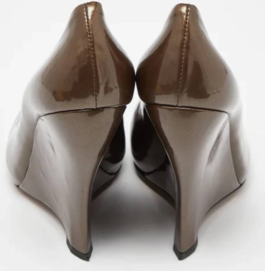 Alaïa Pre-owned Leather heels Brown Dames